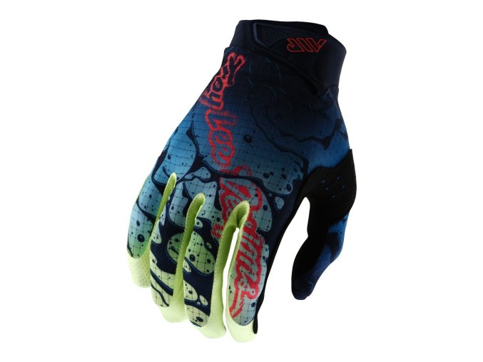 TLD AIR Glove Drip Glo Yellow Dark Navy 01