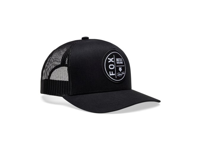33394 001 FOX Worldwide Trucker Hat Black 01