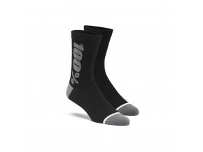 rythym merino performance socks black grey