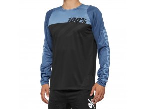 r core long sleeve jersey black slate blue 01
