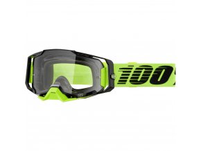 armega goggle neon yellow clear lens