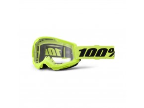 strata 2 goggle neon yellow clear lens