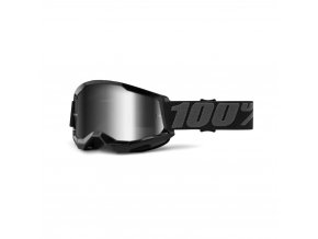 strata 2 goggle black mirror silver lens