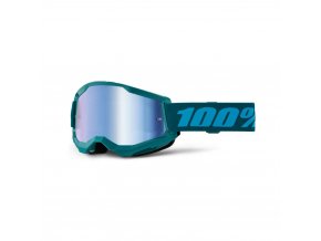 strata 2 goggle stone mirror blue lens