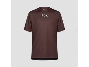 33410 222 FOX Ranger Ss Jersey Woodmark Cocoa Brown 01