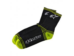 mtb winter socks black lime 1