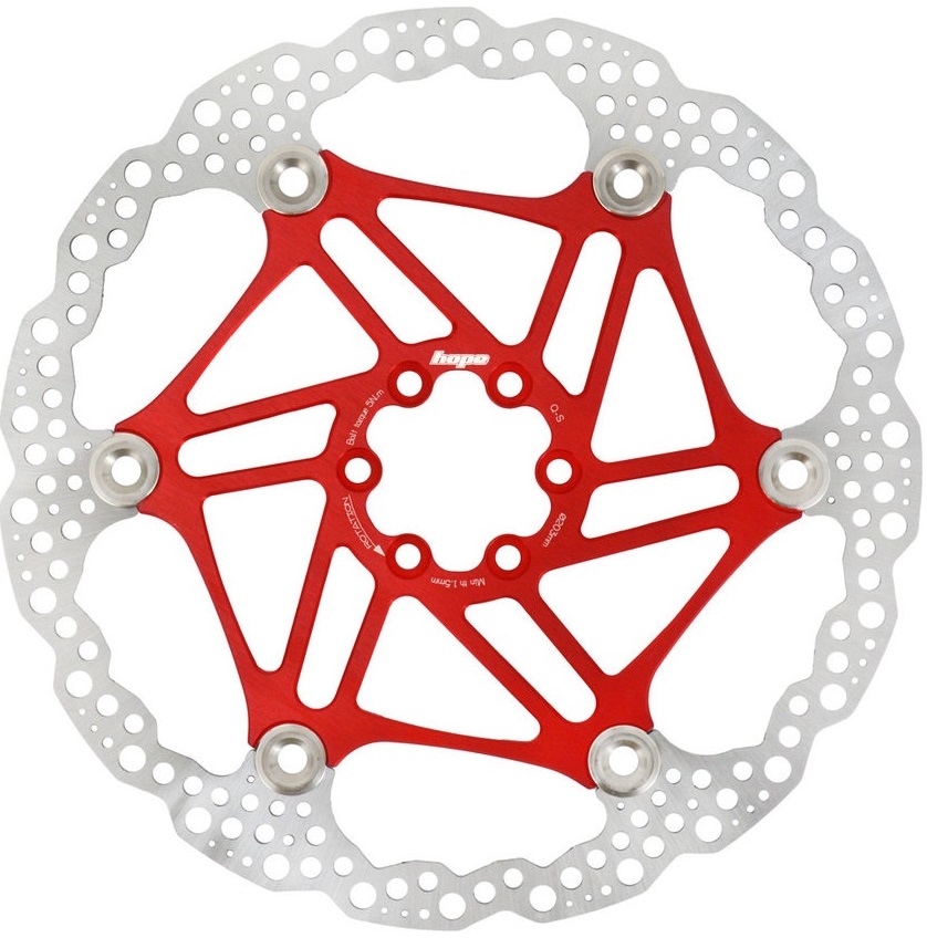 Brzdový kotúč HOPE Floating červený Priemer kotúča: 180mm