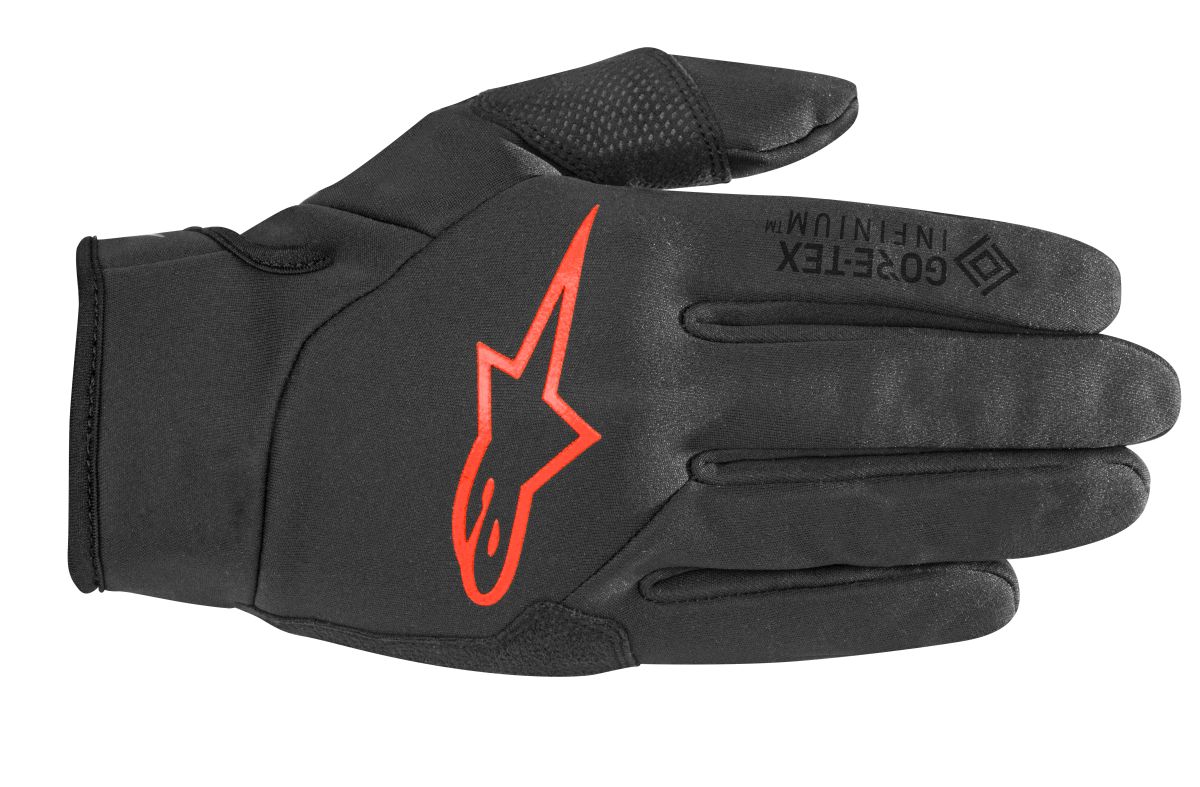 Rukavice ALPINESTARS CASCADE GORE-TEX INFINIUM Windstopper Glove Black/Red Veľkosť: M
