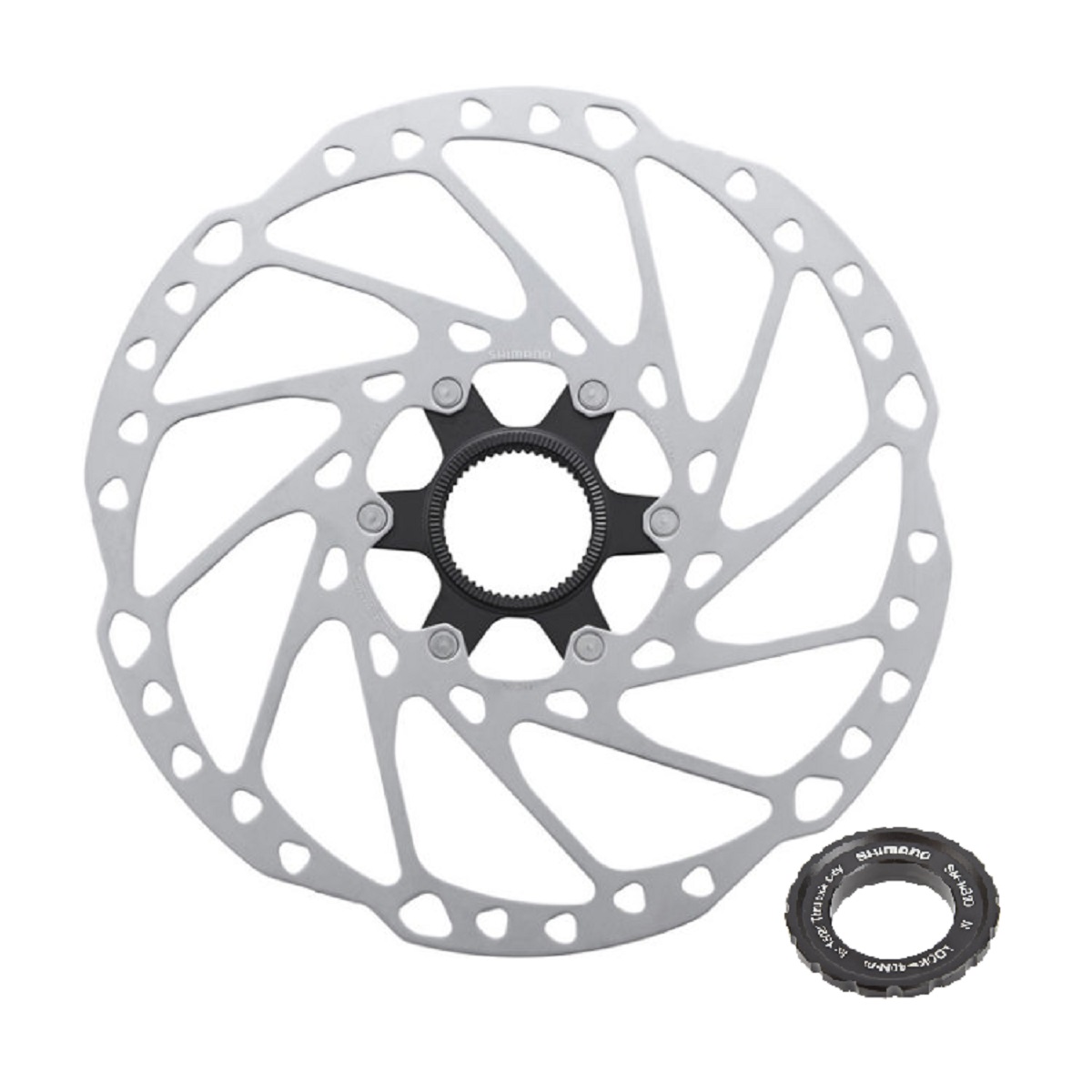 MTB Brzdový kotúč SHIMANO SM-RT64 Center Lock / vonkajšie uťahovanie Priemer kotúča: 220mm
