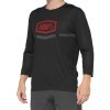 Dres 100% AIRMATIC 3/4 Sleeve Jersey Black/Red