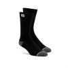 solid casual socks black