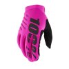 brisker women gloves neon pink black 01
