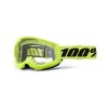 strata 2 goggle neon yellow clear lens
