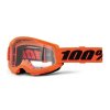 strata 2 goggle neon orange clear lens