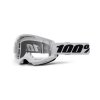 strata 2 goggle white clear lens