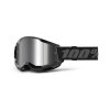 strata 2 goggle black mirror silver lens