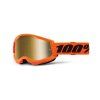 strata 2 goggle neon orange mirror gold lens
