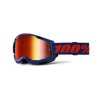 strata 2 goggle navy mirror red lens
