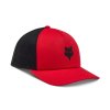 33143 122 FOX Head Trucker Hat Flame Red 01