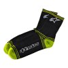 mtb winter socks black lime 1