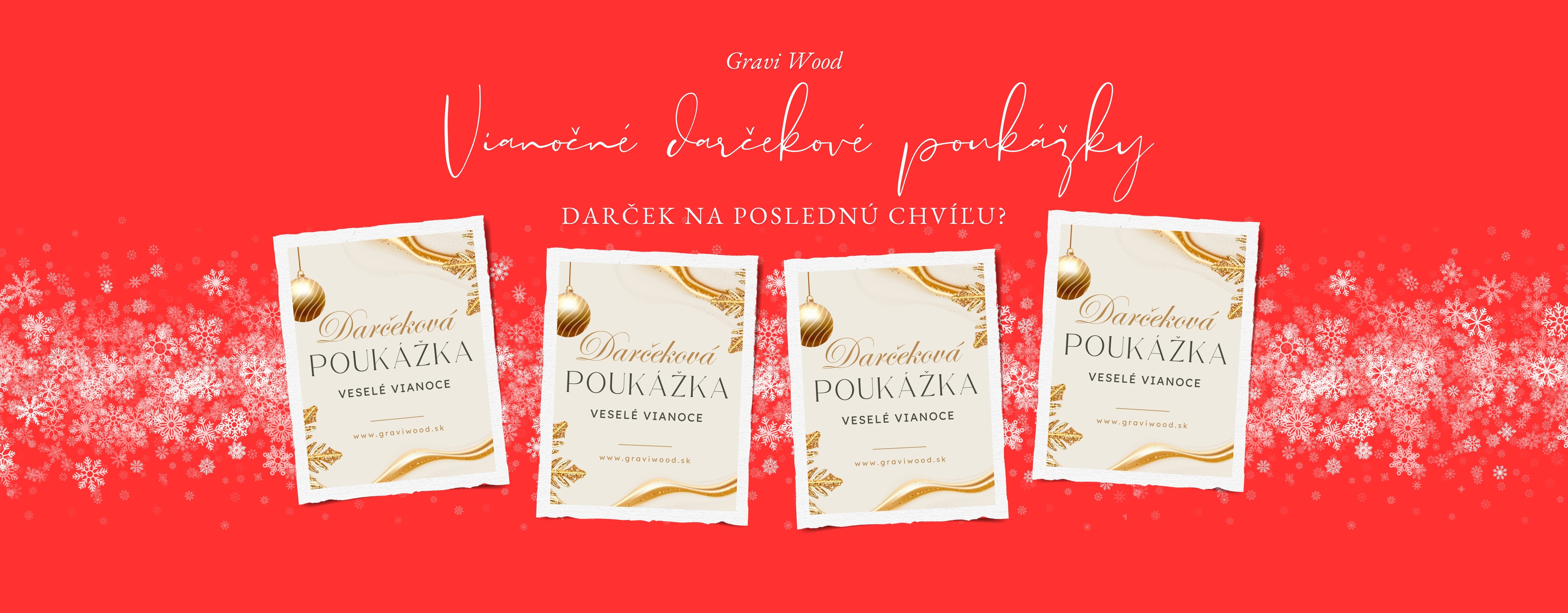 Vianočné darčekové poukážky