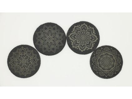Set bridlicových podtáckov mandala2