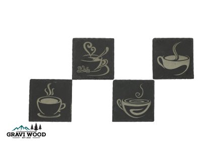 Set bridlicových podtáckov káva1