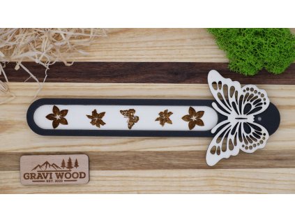 Stojan na vonnú tyčinku motýľ 01