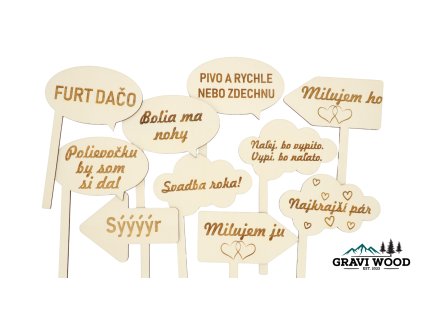 Rekvizity na fotenie svadobné