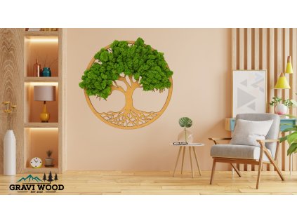 Machový strom života korene 01