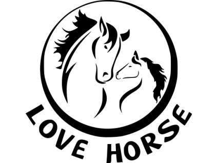 Samolepka - LOVE HORSE