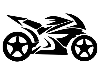 Samolepka na auto - Motorka