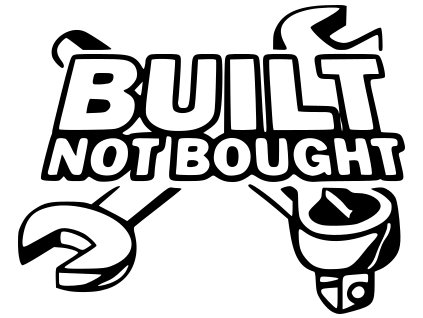 Samolepka na auto - Build not bought