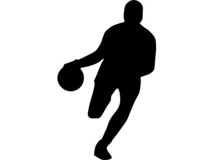 Samolepka na auto - Basketball dribling