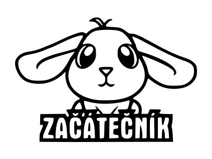 Samolepka na auto - Začátečník