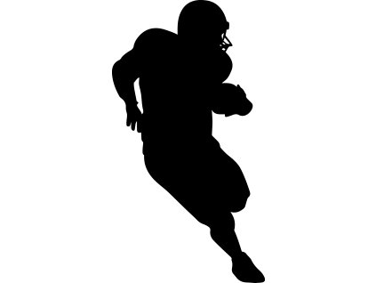 Samolepka Americký fotbal Cornerback pravá