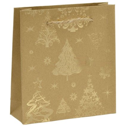 Vánoční dárková taštička se stromečky