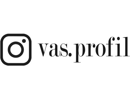Samolepka Vlastní Instagram profil - font Modern No. 20
