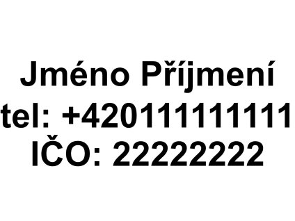 Samolepka označení provozovny