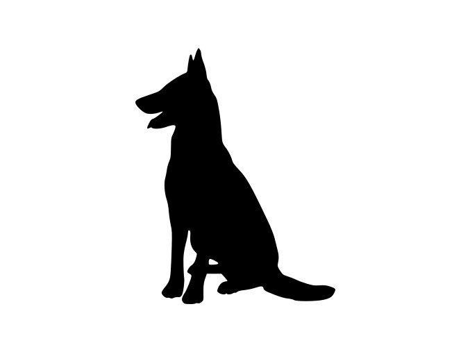 Samolepka pes - Německý ovčák
