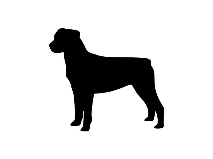 Samolepka pes - Rotvajler