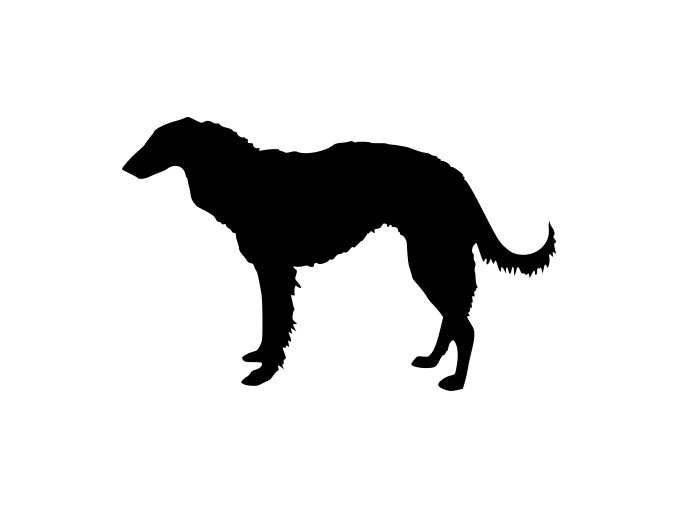 Samolepka pes - Barzoj