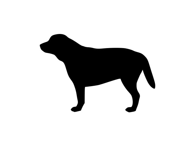 Samolepka pes - Labrador