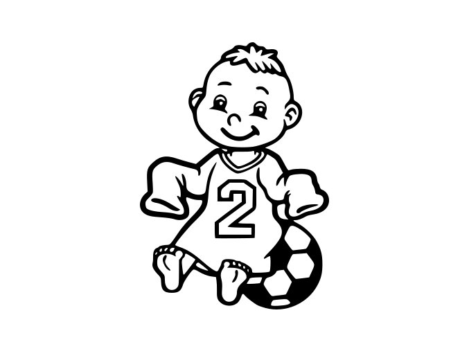  Fotbal - miminko chlapeček fotbalista