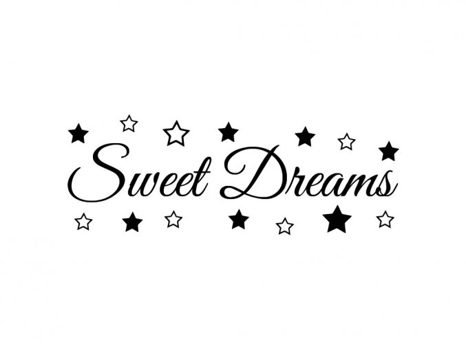 Samolepka na zeď Sweet Dreams 1b