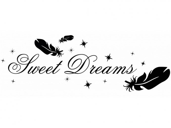 Samolepka na zeď Sweet Dreams 2a