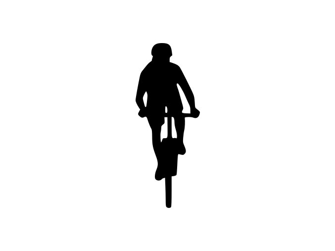 Samolepka Cyklistika - Cyklistka