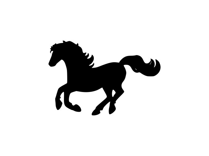 Samolepka - Kůň v pohybu