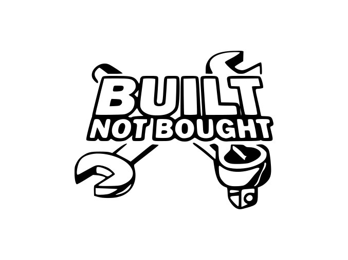 Samolepka na auto - Build not bought