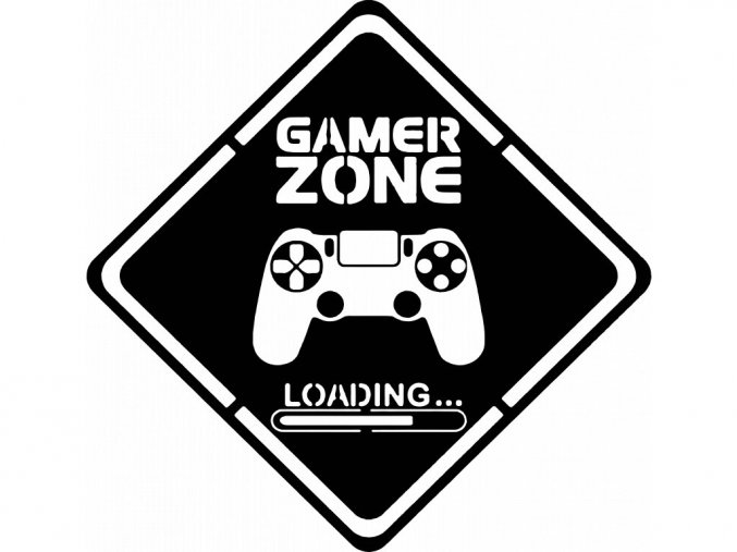 Samolepka na zeď Gamer zone 1a